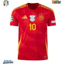 Spania Dani Olmo #10 Hjemmedrakt EM 2024 Kortermet